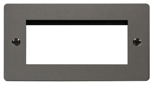 Click Define Black Nickel 2G 4 Module Euro Media Plate