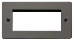 Click Define Black Nickel 2G 4 Module Euro Media Plate