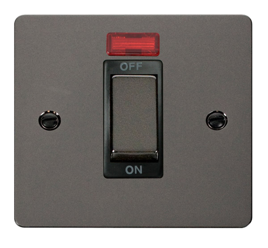 Click Define Black Nickel 1G 45A DP Switch & Neon Black Insert