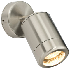 Saxby Lighting Atlantis Coastal Single Adjustable IP65 Marine Grade Stainless Steel Spotlight