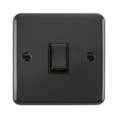 Click Deco Plus Black Nickel 1G 20A DP Switch Black Insert