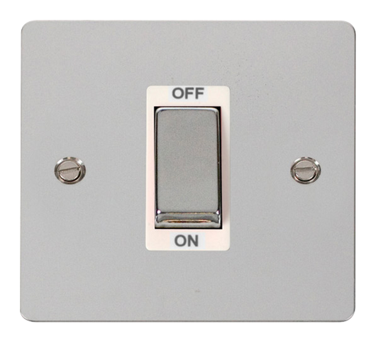 Click Define Polished Chrome 1G 45A DP Switch White Insert