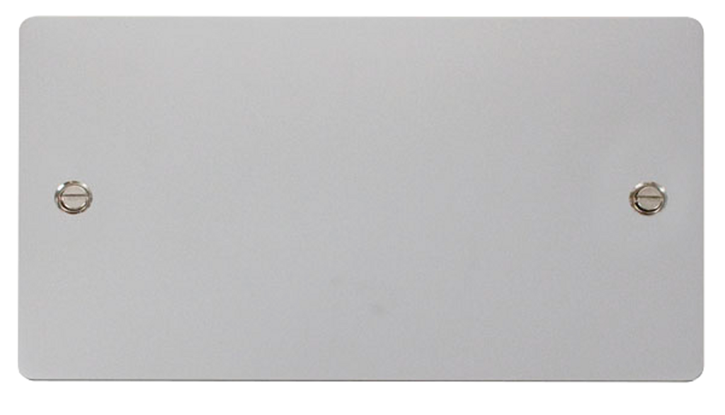 Click Define Polished Chrome 2G Double Blank Plate