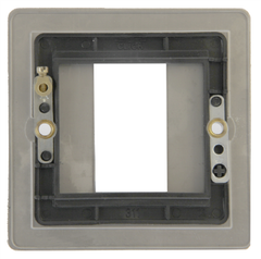 Click Define Brushed Stainless 1G 1 Module Euro Media Plate