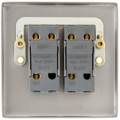 Click Deco Polished Chrome 2G 2W Double Dolly Light Switch