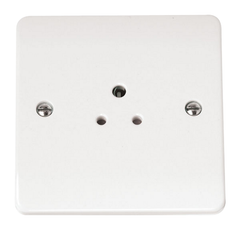 Click Mode White 1G 2A Round Pin Single Socket
