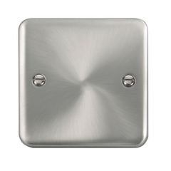 Click Deco Plus Satin Chrome 1G Single Blank Plate